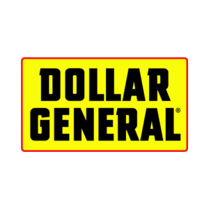 Dollar General company logo on a transparent background