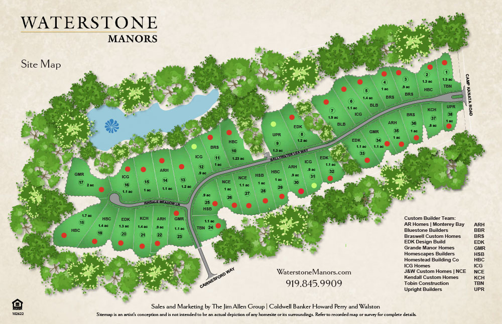 Waterstone Manors Site Map
