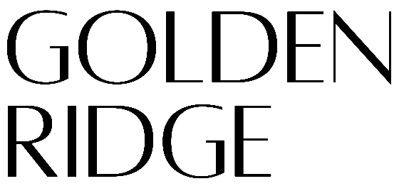 The Golden Ridge wordmark logo on a transparent background