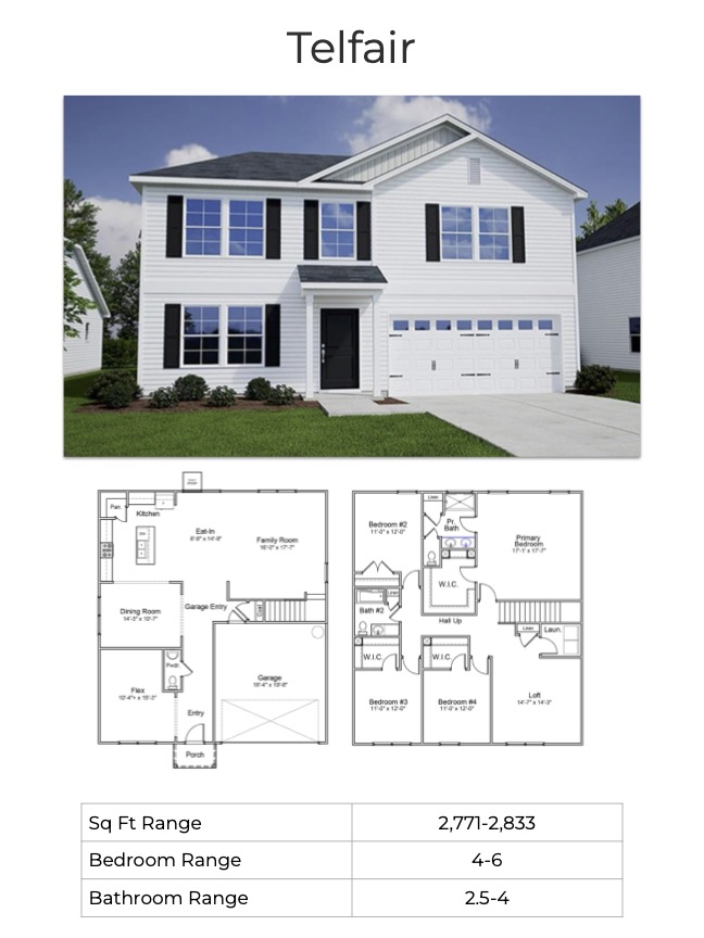 Telfair Floorplan