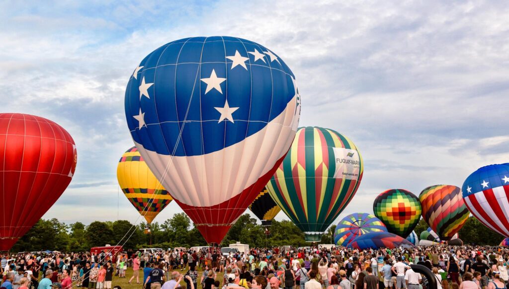 A hot air balloon festival in Fuquay-Varina.