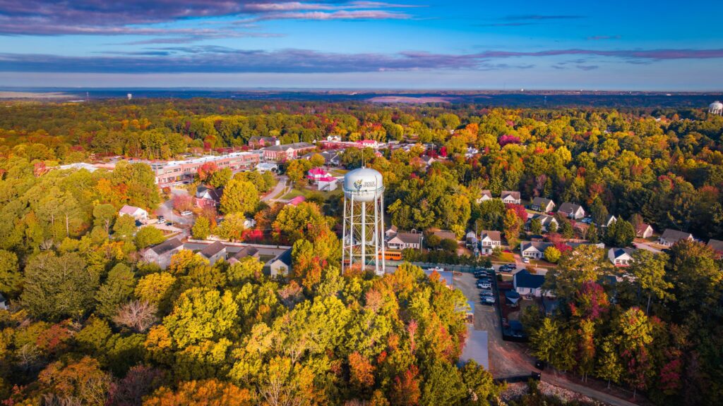 Fall in Holly Springs, one of the best suburbs for families and young professionals.