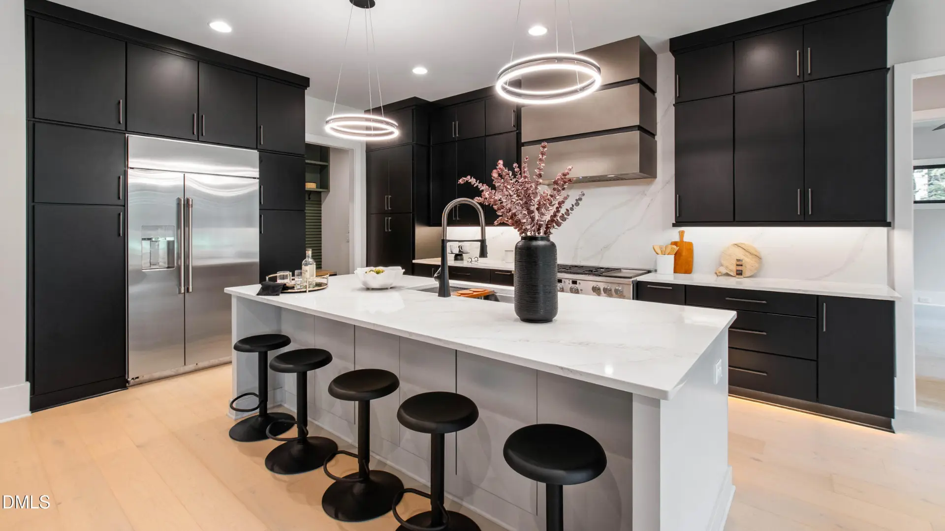 A kitchen from a Ken Harvey Home that won a gold in the 2025 Triangle Parade of Homes