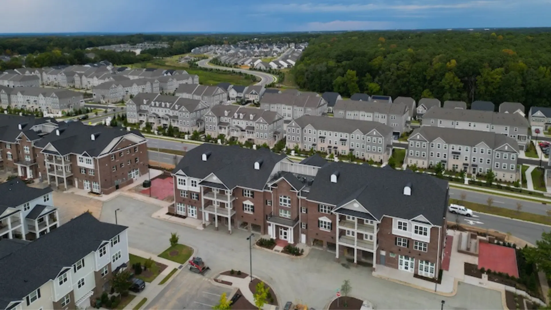Franklin Park, a luxury townhome community in Cary, one of the fastest-growing communities with new construction near RTP